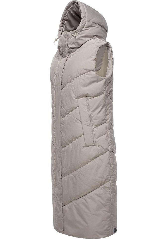 Ragwear Steppweste Suminka Vest Stylische, lange Damen Winterweste von Ragwear