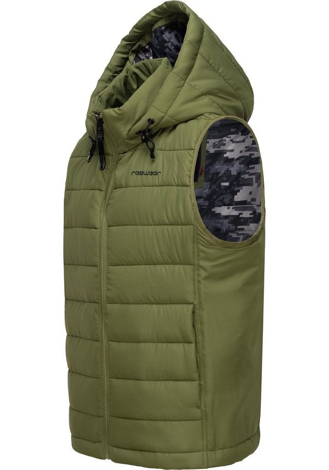 Ragwear Steppweste Vitek sportliche Outdoor-Weste mit abnehmbarer Kapuze Ragwear Steppweste Vitek sportliche Outdoor-Weste mit abnehmbarer Kapuze von Ragwear