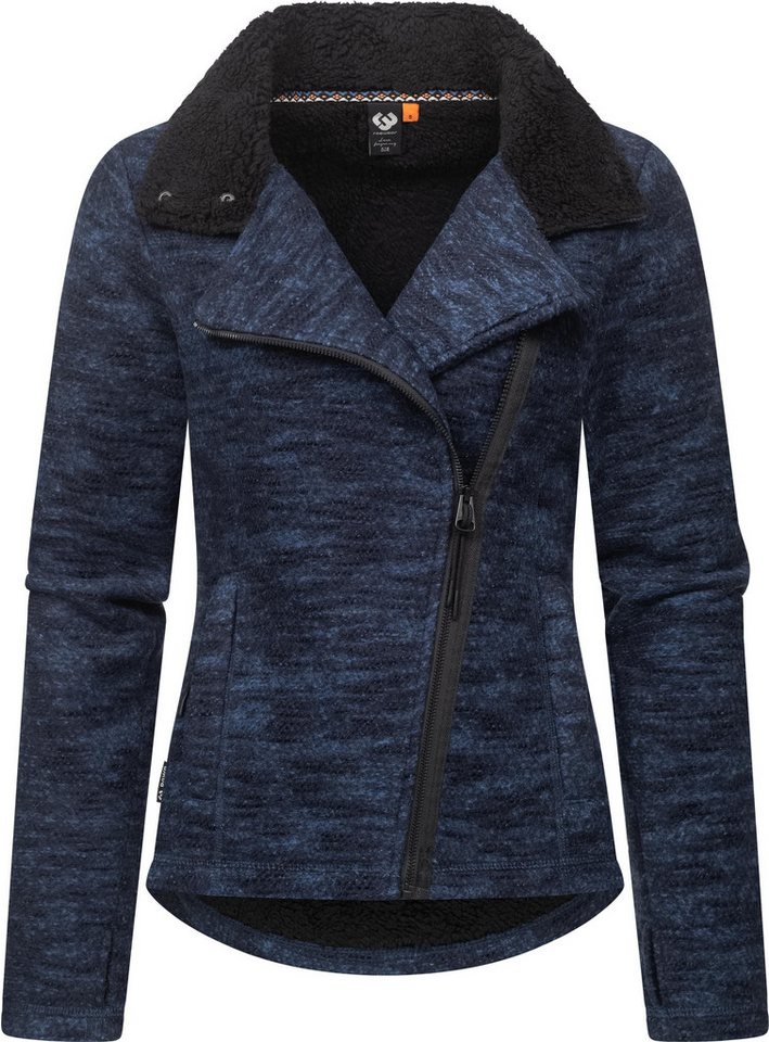 Ragwear Strickfleecejacke Saskie Melange Grob gestrickte Damen-Jacke mit Teddyfell-Futter Ragwear Strickfleecejacke Saskie Melange Grob gestrickte Damen-Jacke mit Teddyfell-Futter von Ragwear