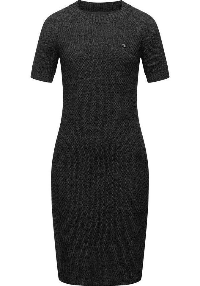 Ragwear Strickkleid Kolya kurzärmliges Damen Midikleid in Strickoptik von Ragwear