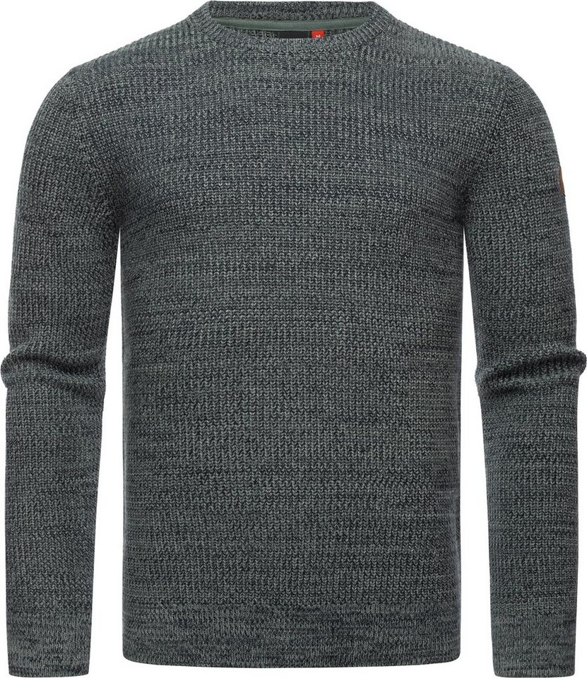 Ragwear Strickpullover Aralt stylischer Herren Sweatpullover mit Rippbündchen von Ragwear