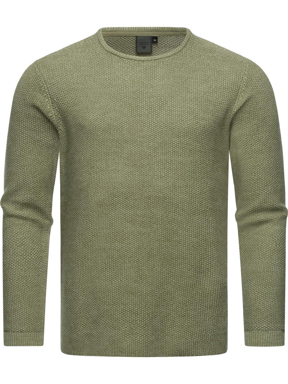 Ragwear Strickpullover Herren Baumwolle meliert, oliv von Ragwear