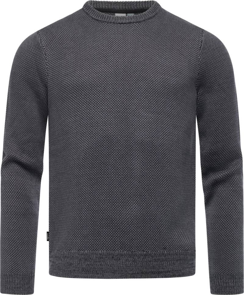 Ragwear Strickpullover "Larrs" stylischer Herren Sweatpullover mit Rippbündchen von Ragwear
