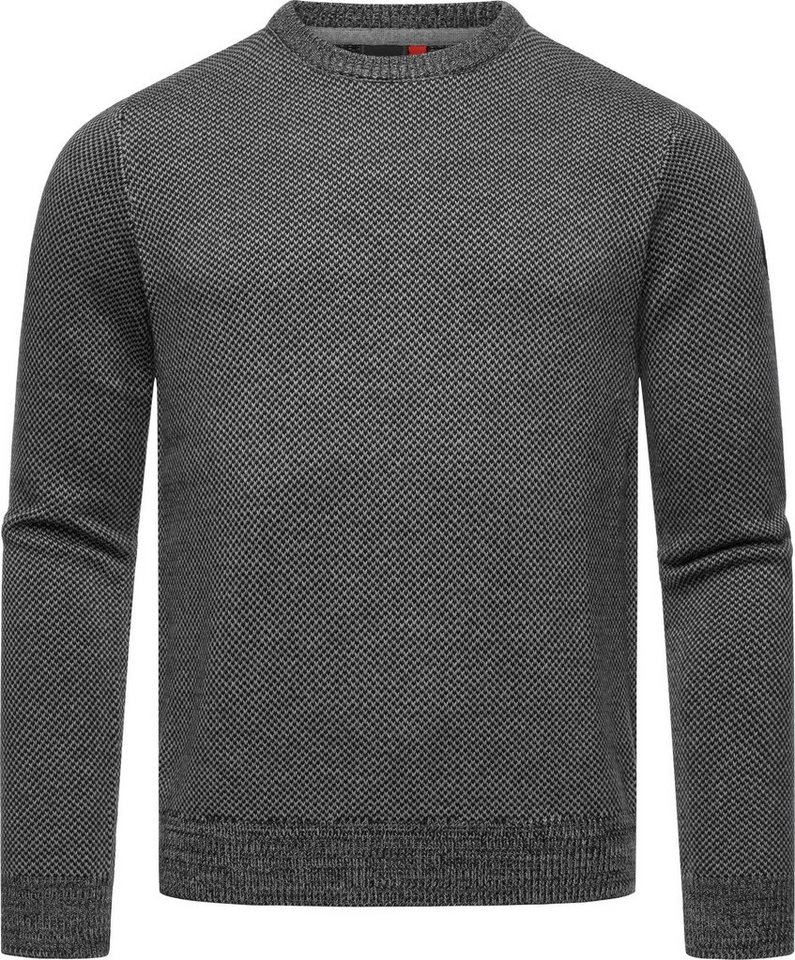 Ragwear Strickpullover Larrs stylischer Herren Sweatpullover mit Rippbündchen von Ragwear