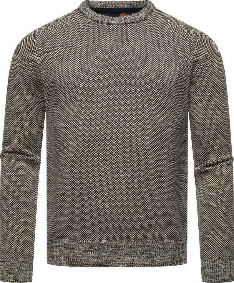 Ragwear Strickpullover Larrs stylischer Herren Sweatpullover mit Rippbündchen von Ragwear