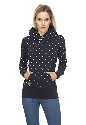 Ragwear Sweater Damen CHEALSEA DOTS 2011-30020 Dunkelblau Navy 2028, Größe:S von Ragwear