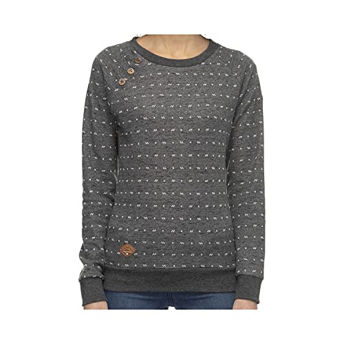 Ragwear Sweater Damen DARIA DOTS 2021-30006 Schwarz Black 1010, Größe:L von Ragwear