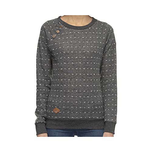 Ragwear Sweater Damen DARIA DOTS 2021-30006 Schwarz Black 1010, Größe:S von Ragwear