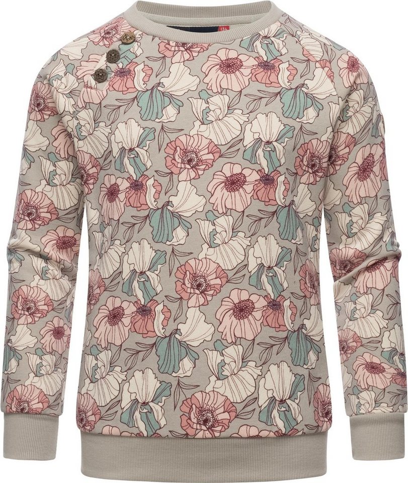 Ragwear Sweater Darinka Freesia stylisches Mädchen Sweatshirt mit Blumenmuster von Ragwear