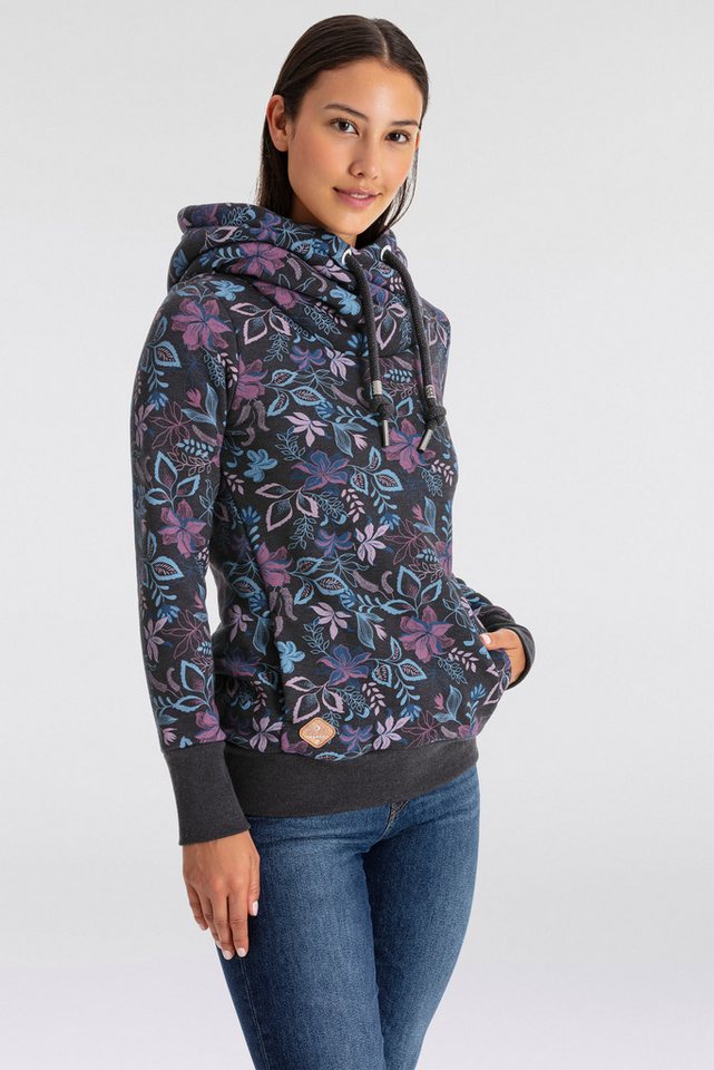 Ragwear Sweater GRIPY FLOWERS O Hoodie mit floralem All Over-Druck Ragwear Sweater GRIPY FLOWERS O Hoodie mit floralem All Over-Druck von Ragwear