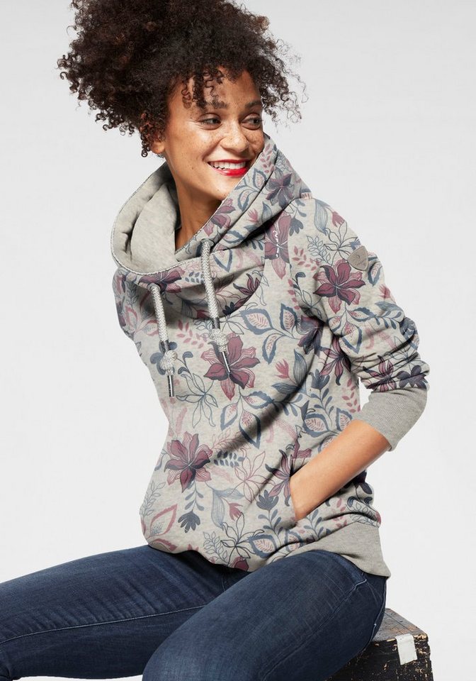 Ragwear Sweater GRIPY FLOWERS O Hoodie mit floralem All Over-Druck Ragwear Sweater GRIPY FLOWERS O Hoodie mit floralem All Over-Druck von Ragwear