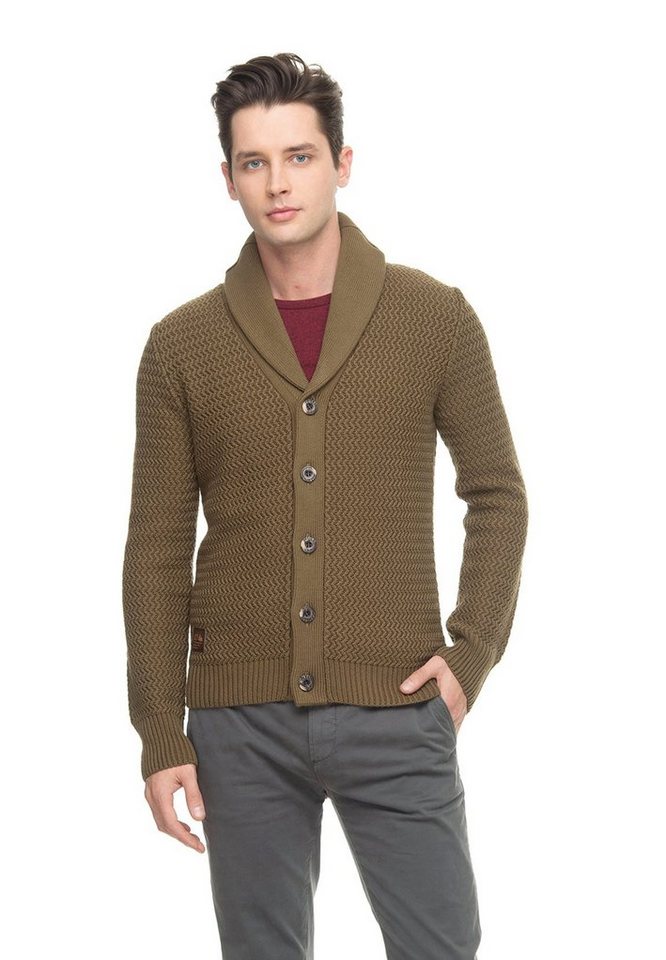 Ragwear Sweater Ragwear Cardigan Herren CLEMANC 1922-35004 Grün Olive 5031 von Ragwear