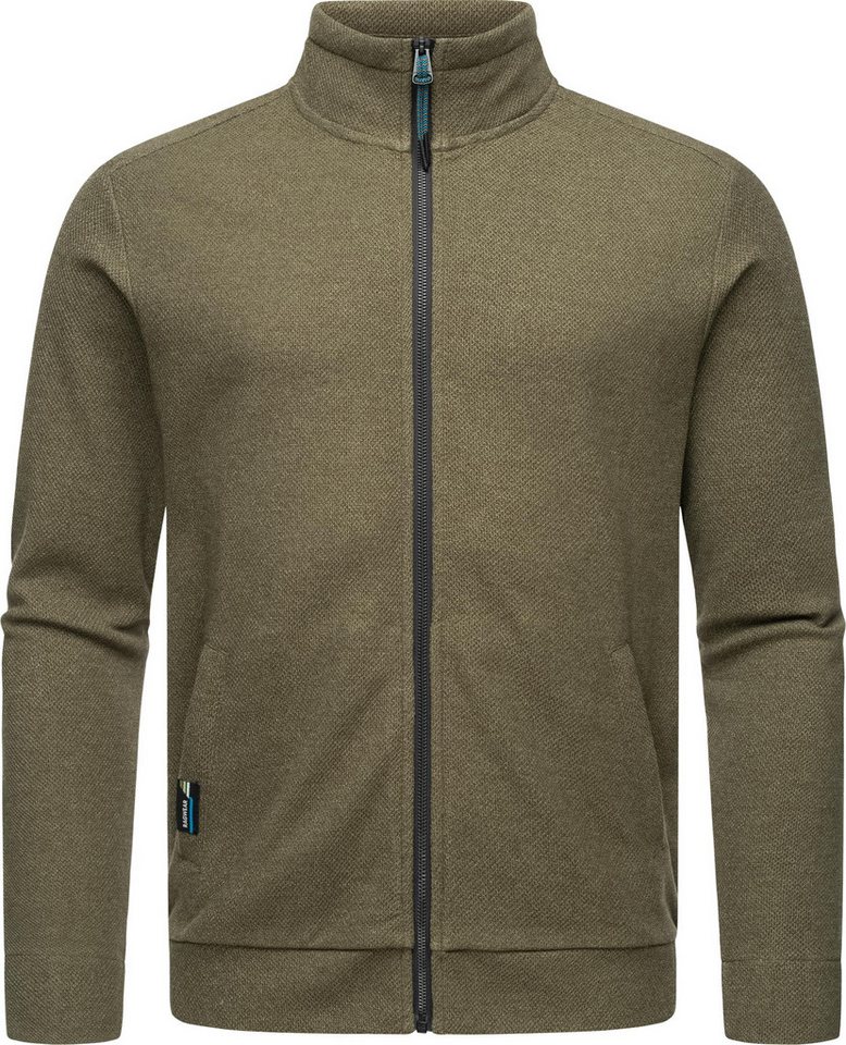 Ragwear Sweatjacke Carlow lässige Herren Kapuzenjacke mit Stehkragen von Ragwear