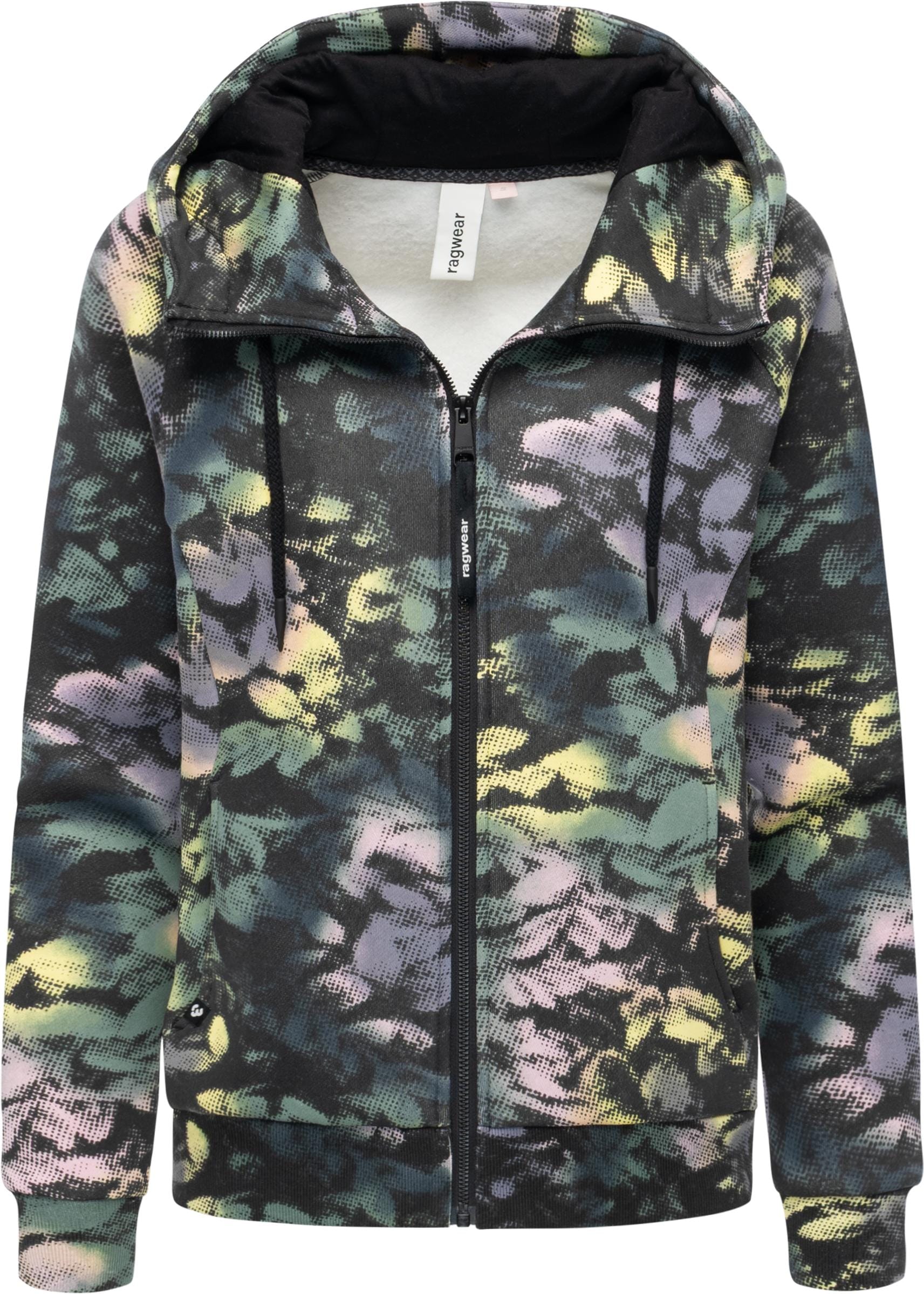 Ragwear Sweatjacke "Fllawia Print" modische Damen Zip-Jacke mit Allover-Print von Ragwear