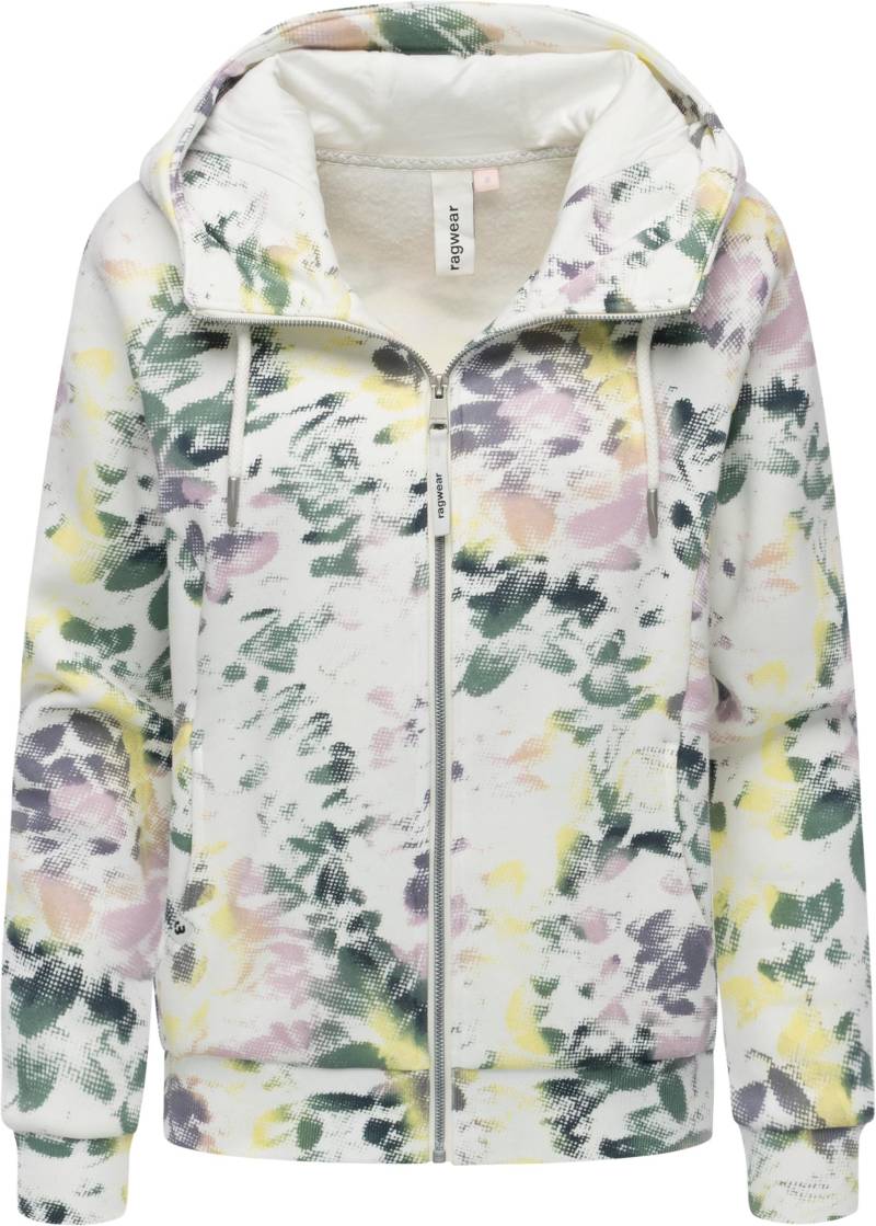Ragwear Sweatjacke "Fllawia Print" modische Damen Zip-Jacke mit Allover-Print von Ragwear