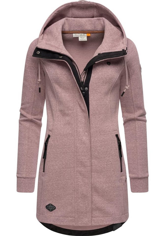 Ragwear Sweatjacke Letty Intl. Sportliche Kapuzenjacke mit Kunstleder-Elementen von Ragwear