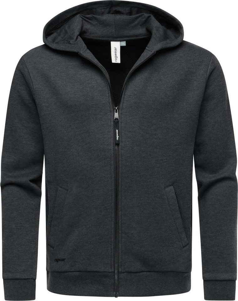Ragwear Sweatjacke Natten Weiche Herren Alltagsjacke mit Kapuze von Ragwear