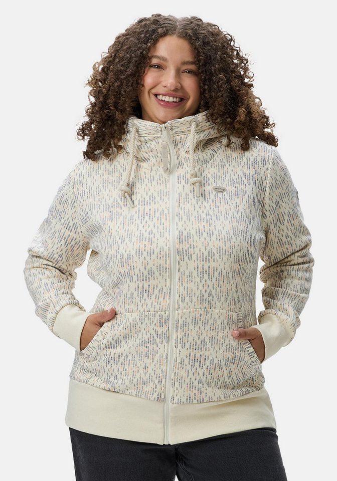 Ragwear Sweatjacke Neska Print Zip Plus Cooler Damen Zip-Hoodie mit Kapuze und Print von Ragwear
