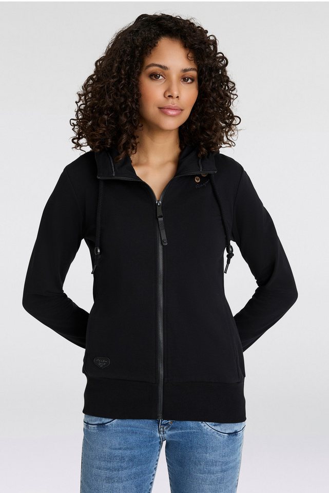 Ragwear Sweatjacke PAYA CORE mit Logo Stickerei und Zierknöpfen von Ragwear