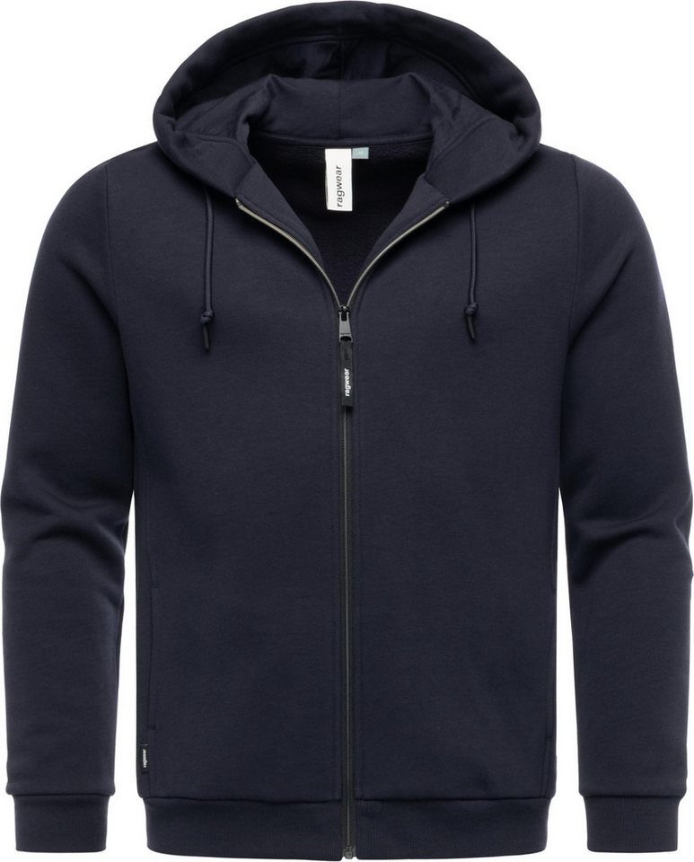 Ragwear Sweatjacke Wernons Weiche Herren Alltagsjacke mit verstellbarer Kapuze von Ragwear