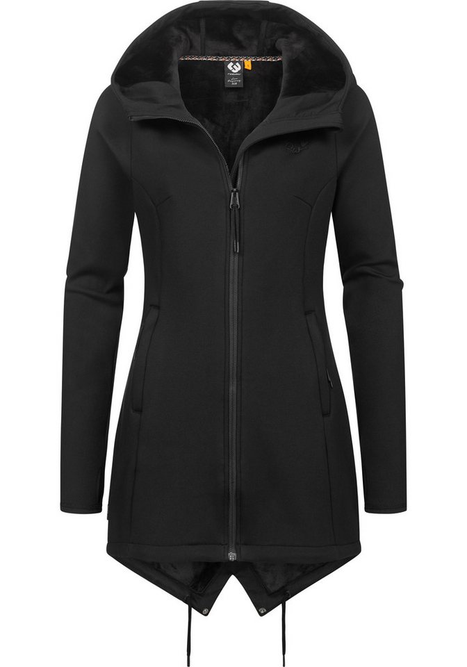 Ragwear Sweatjacke Wingi Sportliche Damen Kapuzenjacke mit kuschelig weichem Innenleben von Ragwear