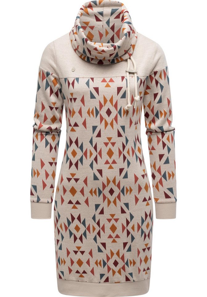 Ragwear Sweatkleid Chlloe Aztec YOUMODO stylisches Langarm Midikleid mit Aztec-Muster Ragwear Sweatkleid Chlloe Aztec YOUMODO stylisches Langarm Midikleid mit Aztec-Muster von Ragwear