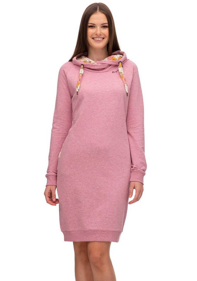 Ragwear Sweatkleid Kleid DEVVA SWEAT mit auffälligem Kordelzug von Ragwear