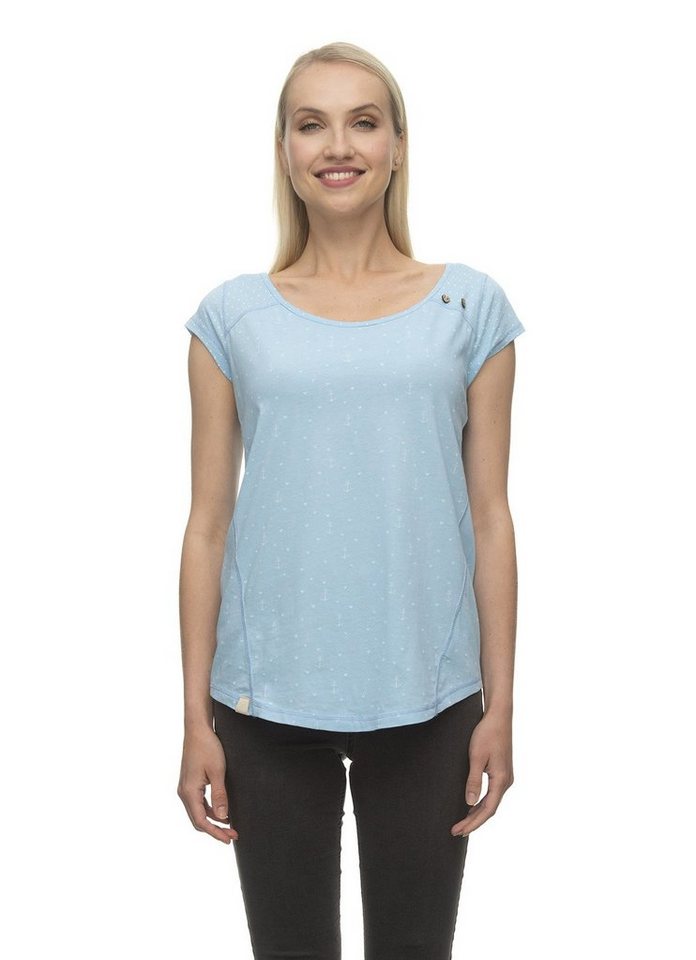 Ragwear T-Shirt Damen Rosanne Light Blue, Ankerprint, Gr. S von Ragwear