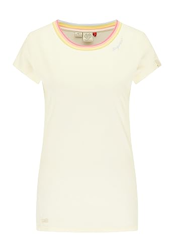 Ragwear T-Shirt Damen T-Shirt BOHEM 2111-10027 Wollweiß Off White 7008, Größe:S von Ragwear