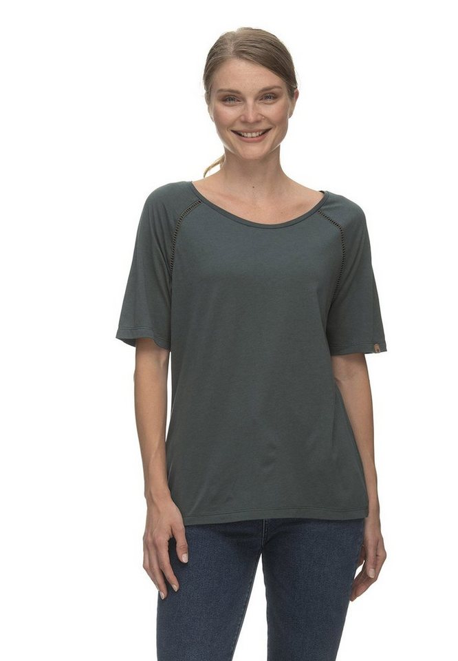 Ragwear T-Shirt Ragwear Damen T-Shirt RAWEL ORGANIC 2311-10059 Dark Green Khaki 5021 von Ragwear