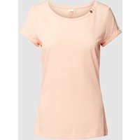 Ragwear T-Shirt mit Zierknöpfen in Apricot, Größe L von Ragwear