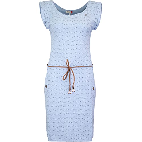 Ragwear Tag Zig Zag Kleid (Light Blue, M) von Ragwear