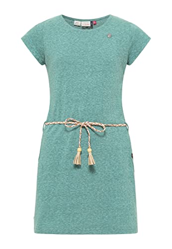 Ragwear Tagie Mädchen Kleid Sommerkleid einfarbig in sommerlichen Farben Baumwoll Freizeitkleid (DE/NL/SE/PL, Numerisch, 140, Regular, Aqua) von Ragwear