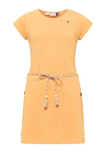Ragwear Mädchen Kleid TAGIE Sommerkleid einfarbig in sommerlichen Farben Baumwoll Freizeitkleid (DE/NL/SE/PL, Numerisch, 164, Regular, Coral) von Ragwear