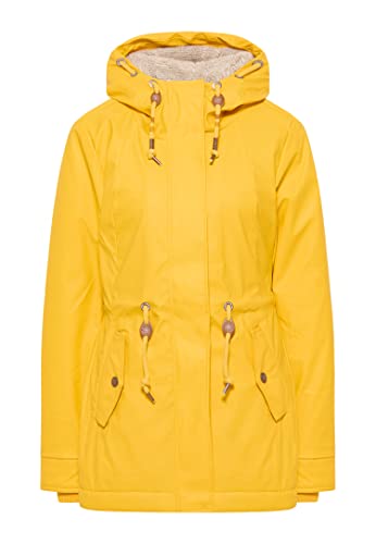 Ragwear W Monadis Rainy Gelb - Wasserdichte warme Damen Regenjacke, Größe XL - Farbe Yellow von Ragwear