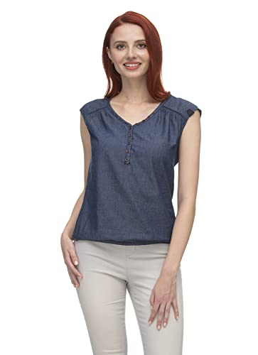 Ragwear W Saltty Denim Blau - Modisches lässiges Damen Top, Größe XS - Farbe Denim Blue von Ragwear