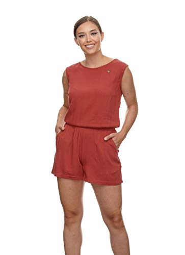 Ragwear W Zella Rot - Schlichter komfortabler Damen Jumpsuit, Größe S - Farbe Henna von Ragwear