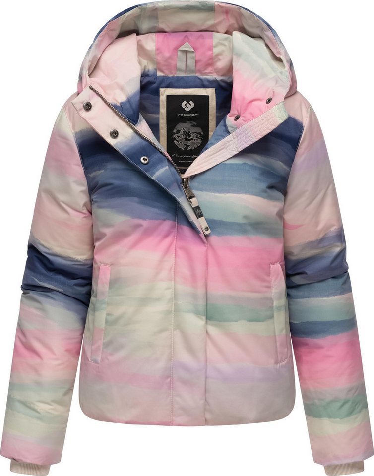 Ragwear Winterjacke Amarrena Wasserdichte Damen Steppjacke mit modischem Farbverlauf von Ragwear