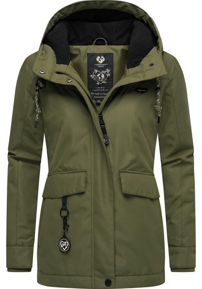 Ragwear Winterjacke Jazmin Remake II Intl. wasserdichte Outdoorjacke mit Kapuze von Ragwear