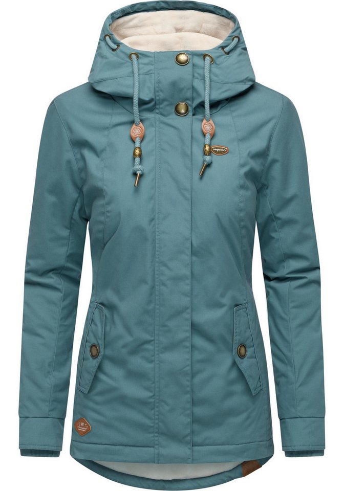 Ragwear Winterjacke Monade Damen Winterparka mit Kapuze und m. Fleece gefüttert von Ragwear
