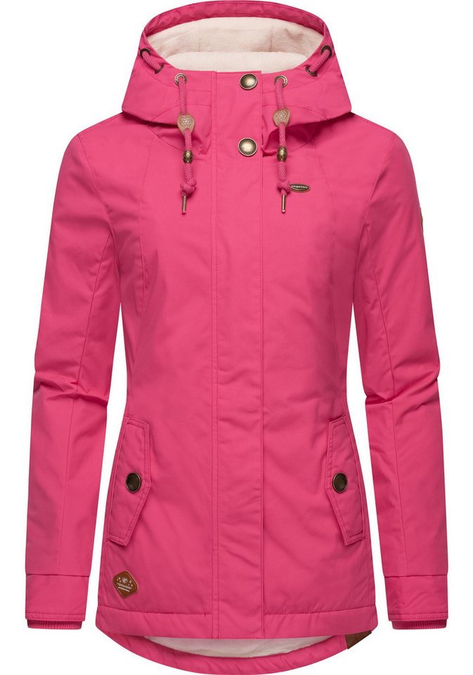Ragwear Winterjacke Monade Damen Winterparka mit Kapuze und m. Fleece gefüttert von Ragwear