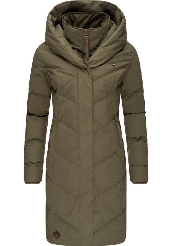 Ragwear Winterjacke Natalka II Intl. stylischer, gesteppter Winterparka mit großer Kapuze von Ragwear