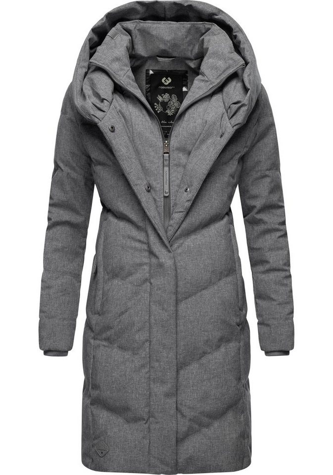 Ragwear Winterjacke Natalka stylischer, gesteppter Winterparka mit gefütterter Kapuze von Ragwear