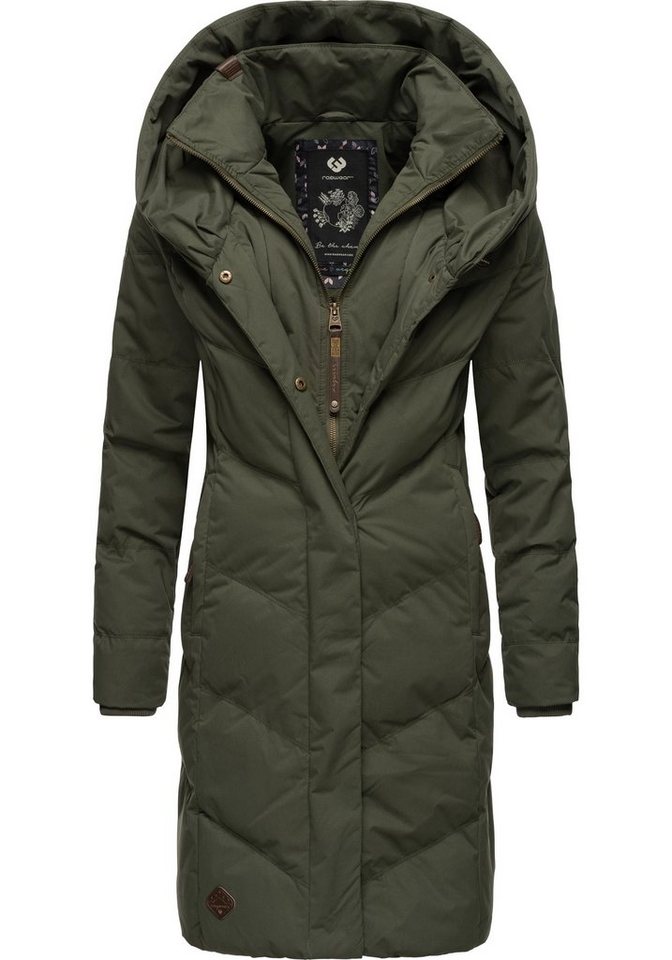 Ragwear Winterjacke Natalka stylischer, gesteppter Winterparka mit gefütterter Kapuze von Ragwear