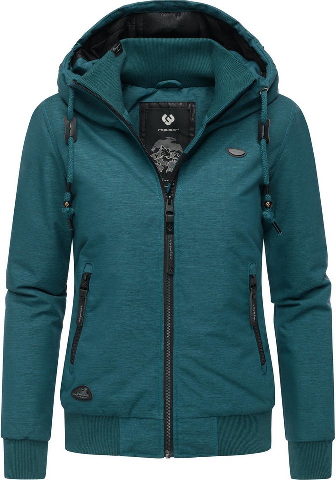 Ragwear Winterjacke Nuggie Melange stylische, melierte Damen Freizeitjacke von Ragwear