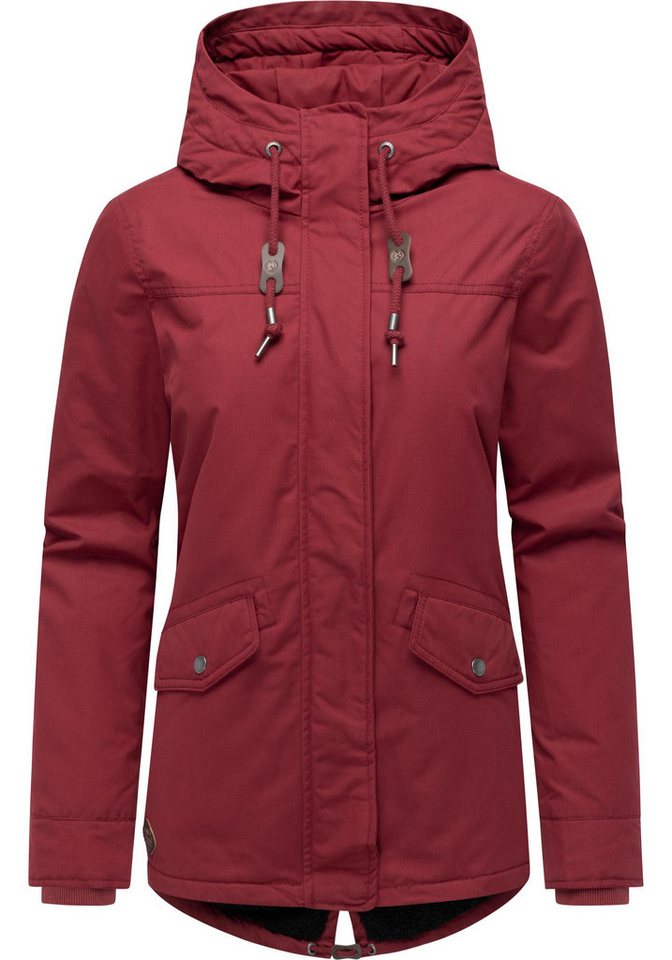 Ragwear Winterjacke Parkker Warm YOUMODO Winter Parka mit kuscheligem Teddy-Innenfutter von Ragwear