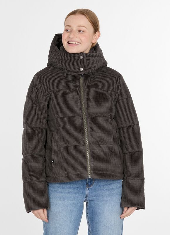 Ragwear Winterjacke - Roobie Cordy - S bis XL - für Damen - Größe XL - dunkelgrau von Ragwear