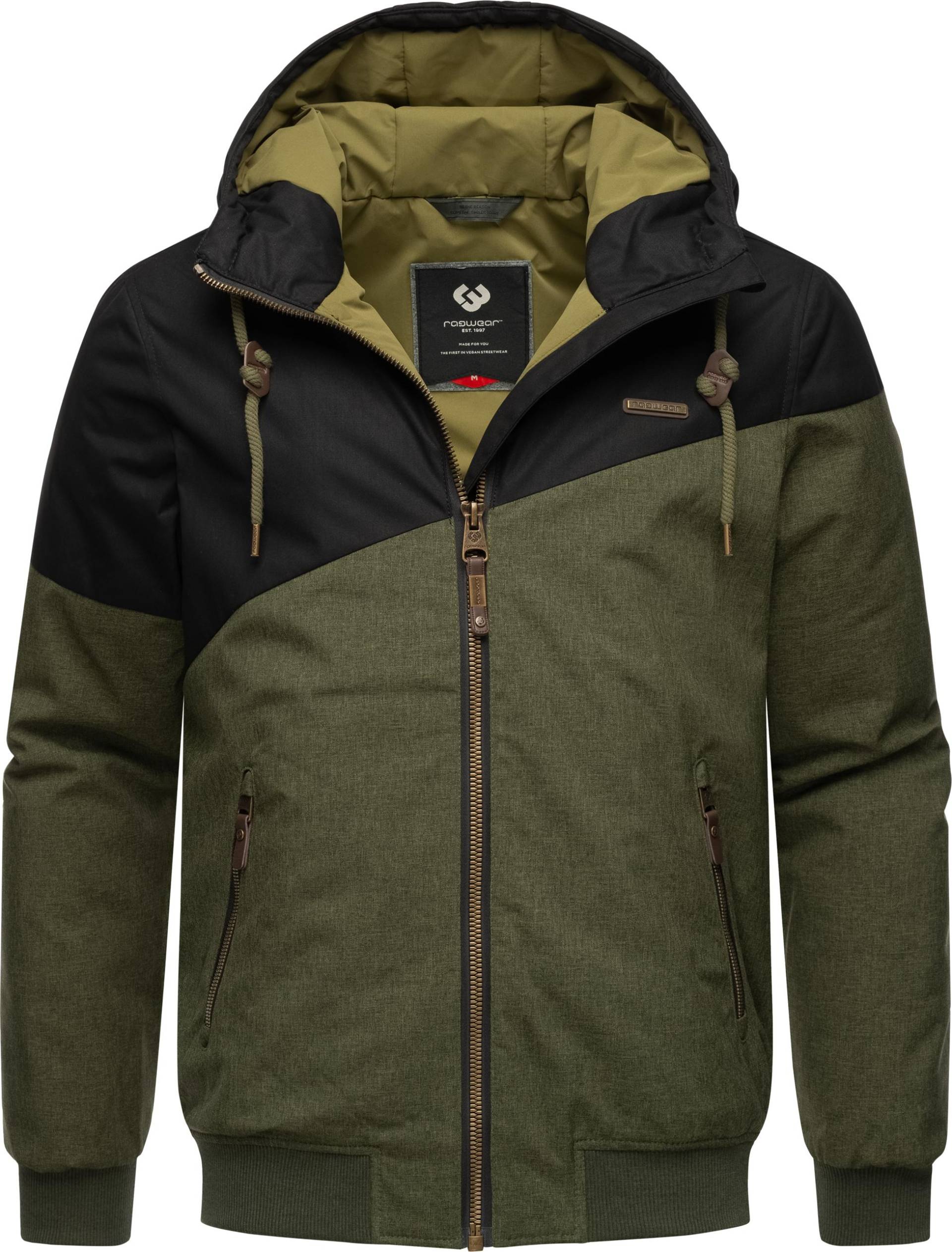 Ragwear Winterjacke "Wings", mit Kapuze, stylische Herren Outdoorjacke mit großer Kapuze von Ragwear