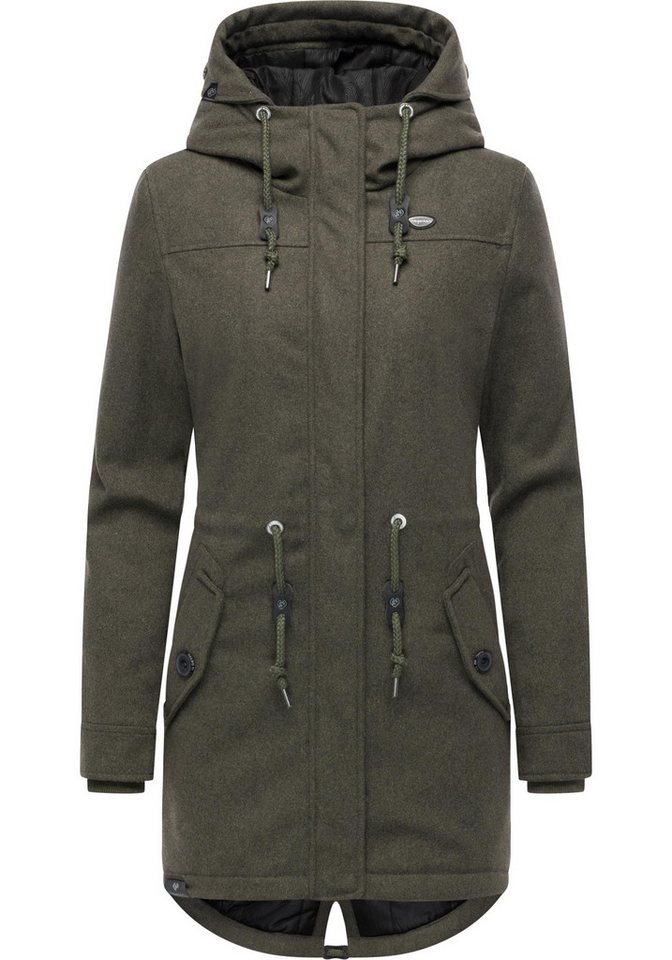 Ragwear Wintermantel Ellba Coat A YOUMODO Warmer Damen Winterparka mit großer Kapuze von Ragwear