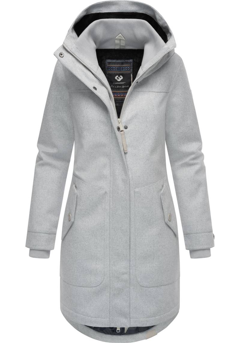 Ragwear Wintermantel "Jannisa Coat" Klassischer Damen Kurzmantel mit Kapuze von Ragwear